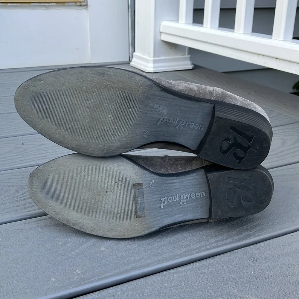 PAUL GREEN Women’s Suede Ankle Boots Grey Size 7 - Picture 8 of 12
